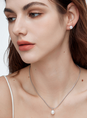 LAVIVA天然珍珠蛇项链简约精致