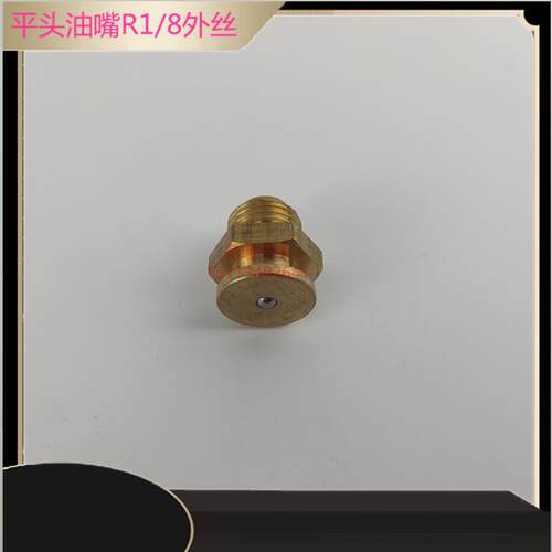 R1/8平脑黄油嘴凹脑黄油嘴牛油嘴平头油杯平扣式油咀漏斗式油嘴 - 图1