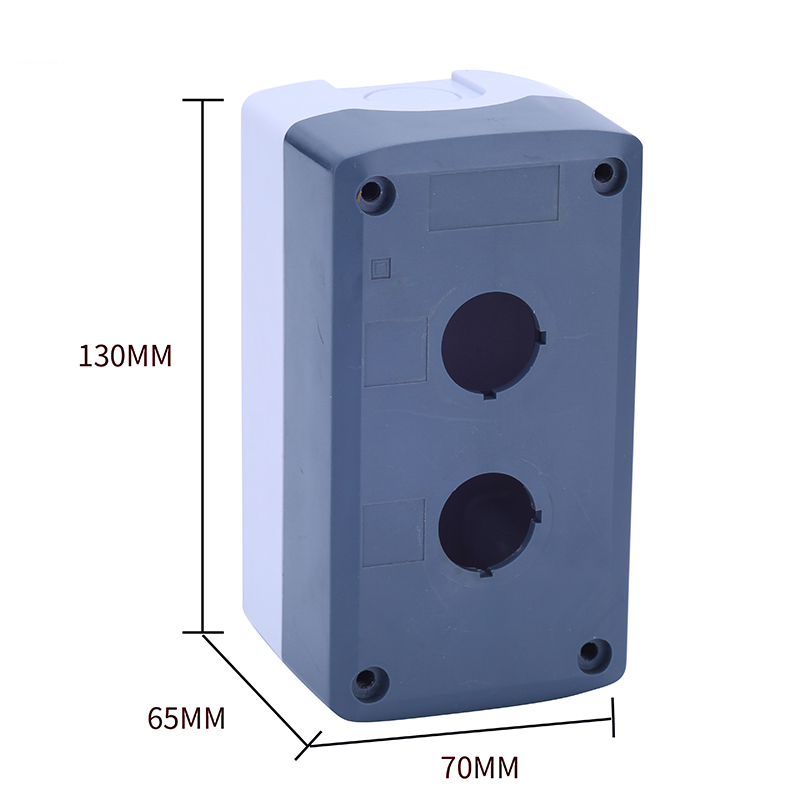 按钮盒GOB-1A-GW密封防尘盖黄灰白座LA39 2-6A加厚电气控制防水盒 - 图3
