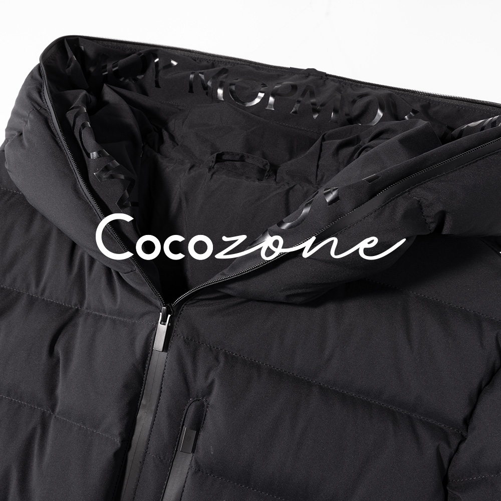 COCO ZONE 刘11 连帽简约拉链包边舒适感鹅绒服 CD2A2538 - 图2