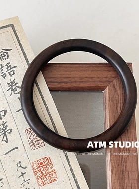 天然檀木手镯小众原创