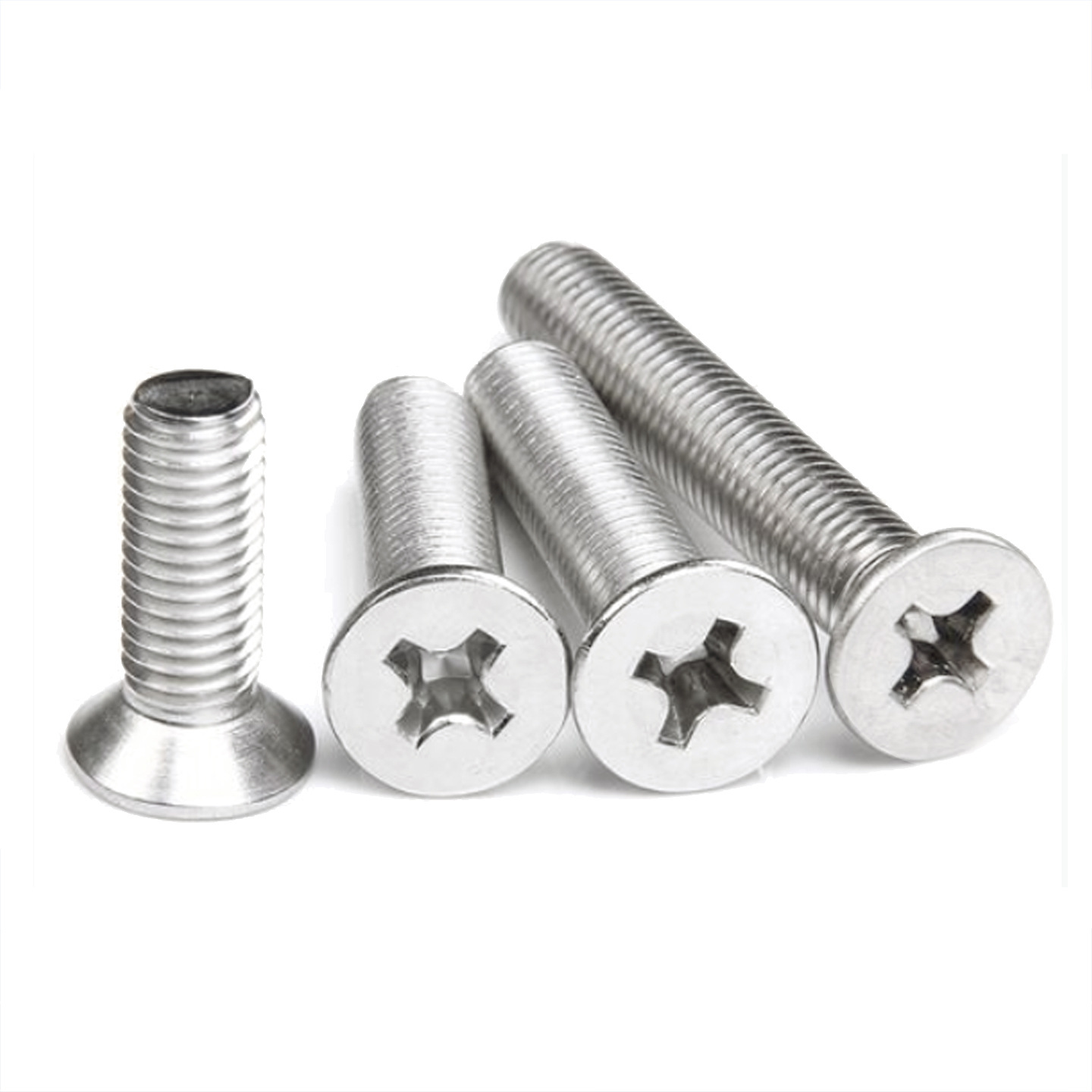 304/316不锈钢十字沉头螺丝平头螺钉M1.4M1.6M2M3M4M5M6M8M10 - 图0