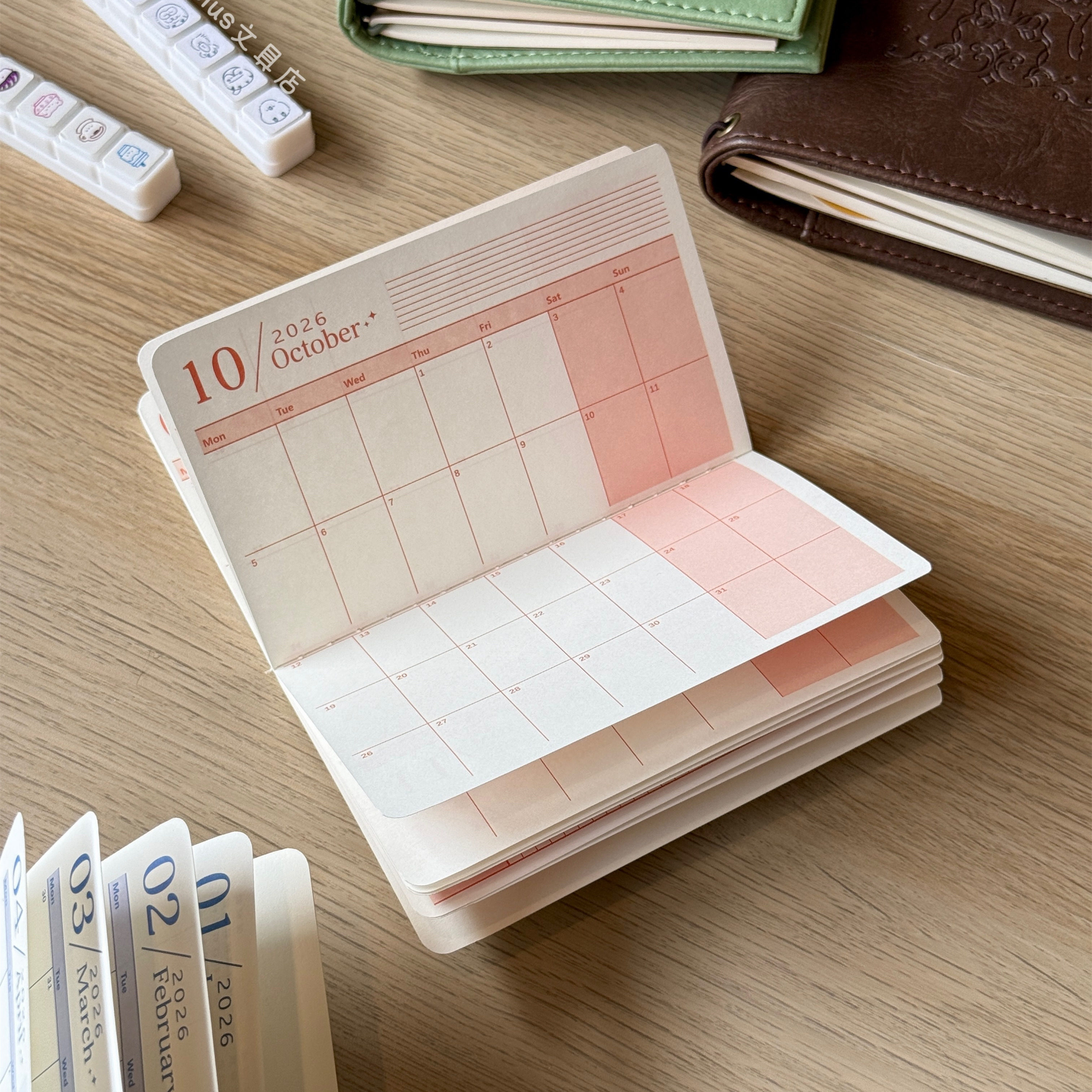 2026年新款迷你存折月历本便携自律打卡手帐日程计划笔记本手账本,淘宝优惠券,粉丝福利购,淘宝优惠卷