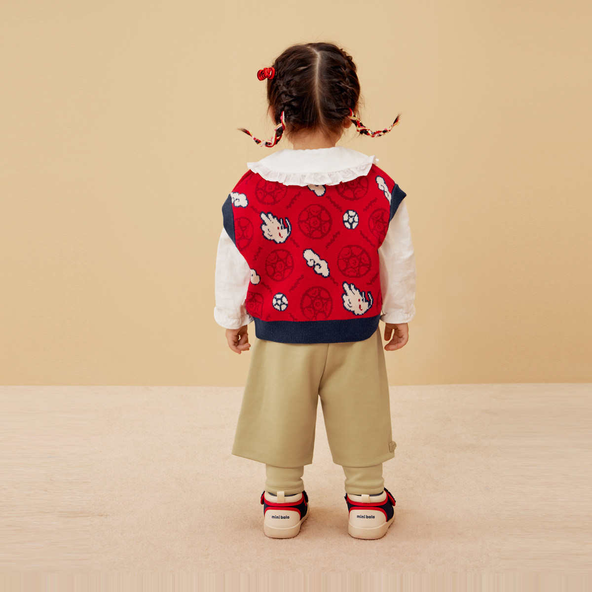 【非遗联名】迷你巴拉巴拉男童女童背心宝宝生肖满月红色儿童马甲,淘宝优惠券,粉丝福利购,淘宝优惠卷