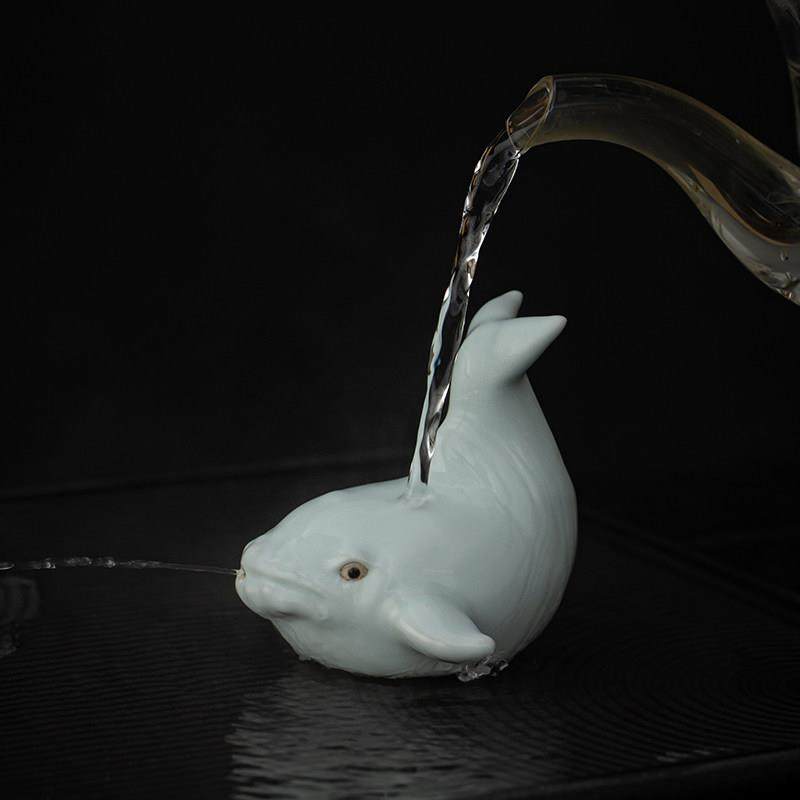 宇轩汝窑茶宠物喷水御猫手工可爱龟鸭蜗牛饰品精品茶玩茶艺可养小,淘宝优惠券,粉丝福利购,淘宝优惠卷
