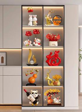 酒柜装饰摆件轻奢高端家居客厅电视餐边柜桌面办公室展示柜工艺品