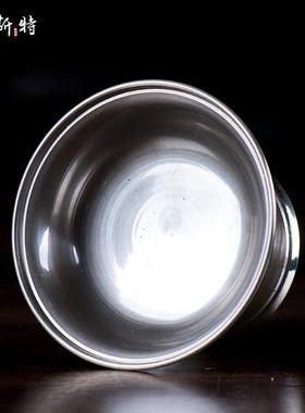 铜贡杯 尼泊尔手工青铜护杯法杯摆件 藏式家用圣水杯 财神净水杯