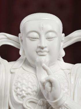 戴玉堂陶瓷《雷祖》九天应元雷神普化天尊神像供奉家用清罡像摆件