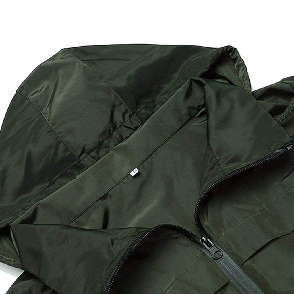 推荐Women’s Solid Rain Jacket Raincoat Thickened Waterproof - 图3