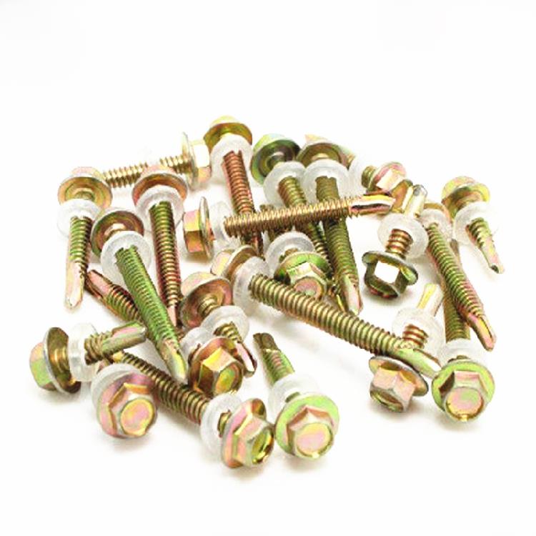 外六角钻尾螺钉，彩钢瓦螺钉，燕尾螺钉，自钻自攻钻尾螺钉4.8mm - 图0