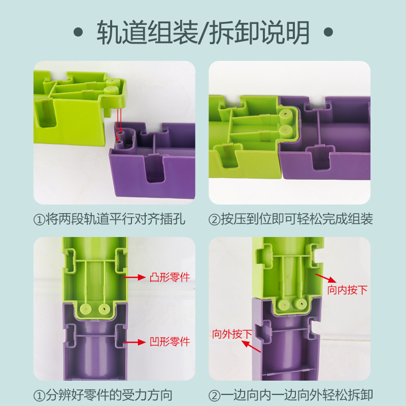 2米自制过山车手工材料制作科学实验器材教具小学三年级下册轨道3-图3