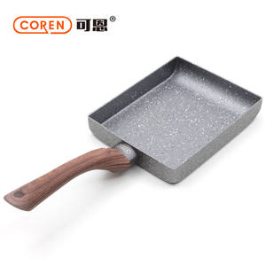 可恩COREN麦饭石系列玉子烧日式方形煎锅平底不粘锅厚蛋烧电磁炉
