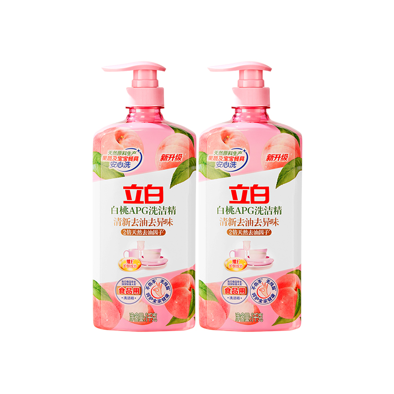 立白1000g*2瓶清新去油去异味除腥家用厨房洗涤剂