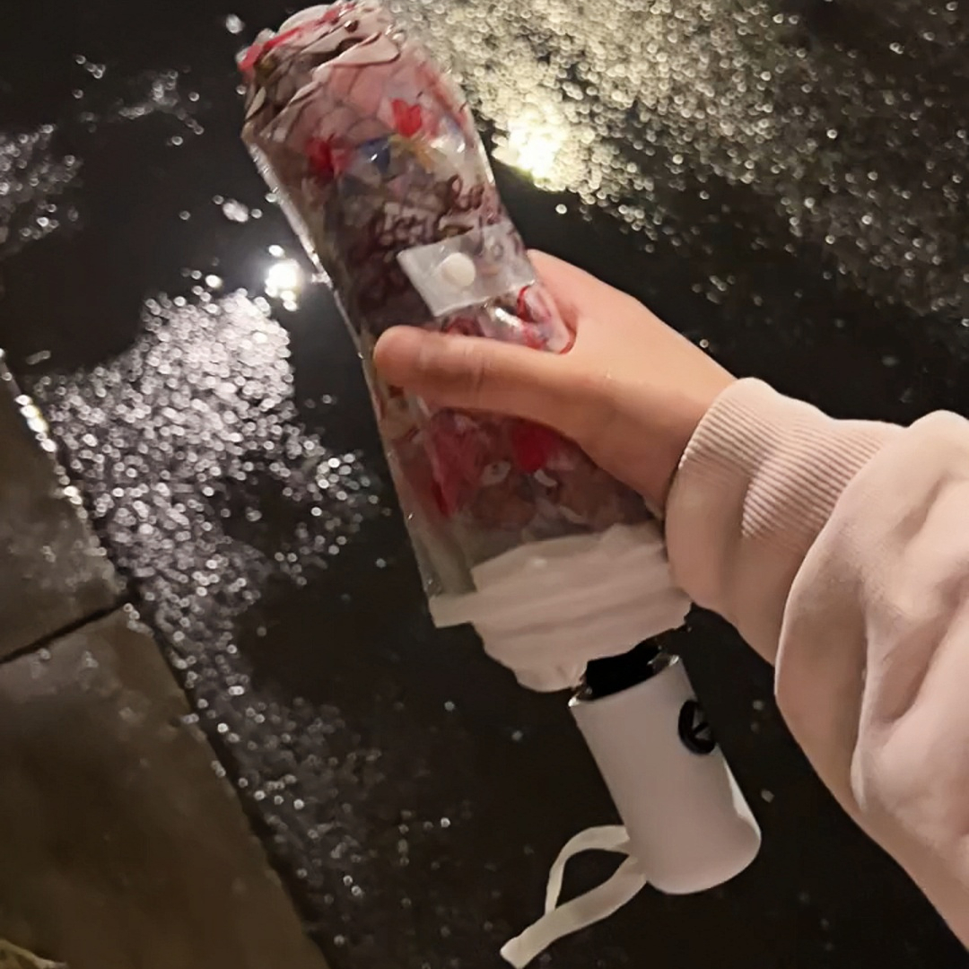 蛋糕kity雨伞可爱卡通自动伞便携折叠防风伞高颜值学生专用雨伞 - 图2