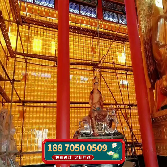 Temple Thousand Buddha Wall Aluminum Alloy Thousand Buddha Niches