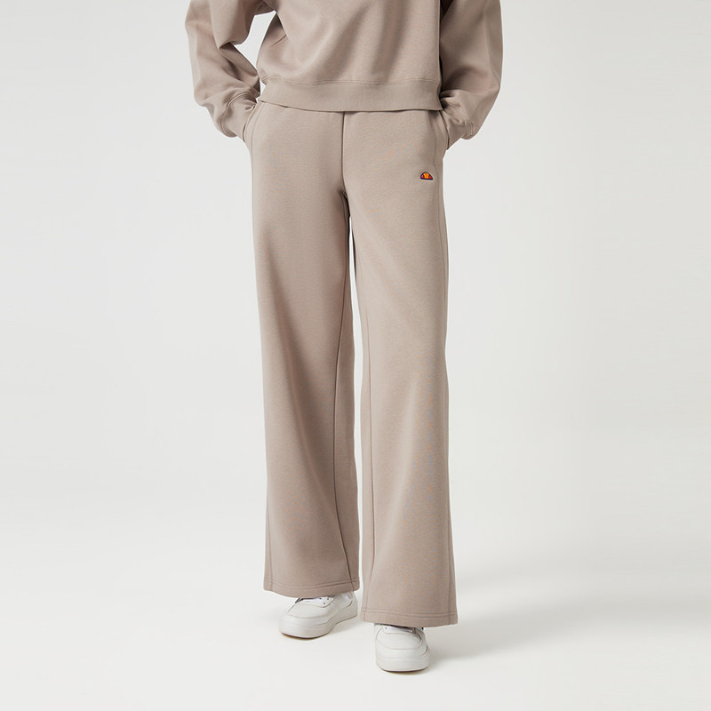 ellesse小贝壳官方秋季新款加绒针织长裤女士运动休闲卫裤阔腿裤,淘宝优惠券,粉丝福利购,淘宝优惠卷