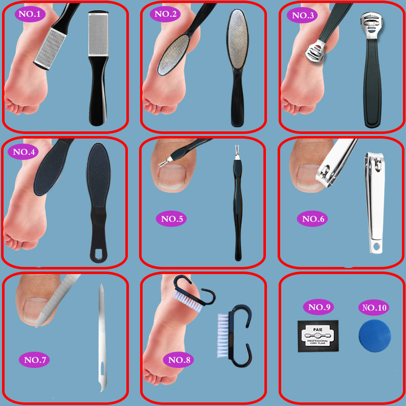 网红10 in 1 Professional Foot Care Kit Pedicure Tools Set St - 图3