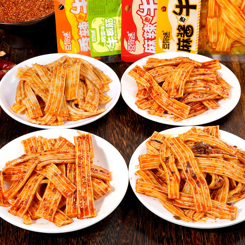 豆有味香辣素牛板筋Q弹脆爽麻辣酸菜麻酱塑胶跑道休闲零食小吃,淘宝优惠券,粉丝福利购,淘宝优惠卷