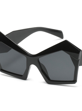多边形欧美时尚太阳镜潮流