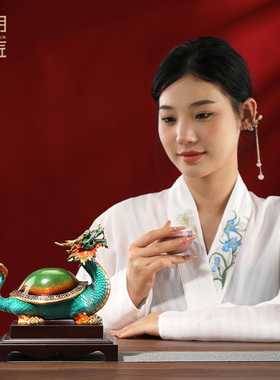 大明铜匠龙龟摆件招财镇宅客厅玄关办公室送长辈乔迁公司开业礼品