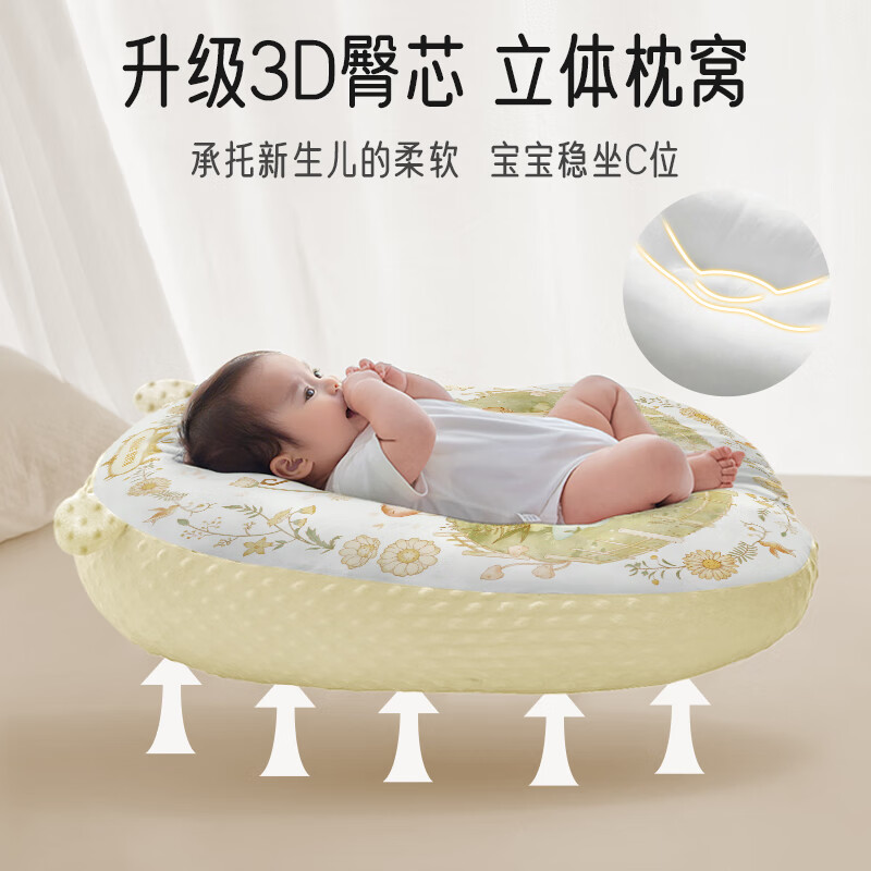 ipoosi婴儿防吐奶斜坡枕防溢奶呛奶斜坡垫新生儿躺靠垫喂奶哺乳枕