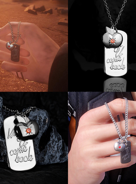 夏以昼项链纯银轻奢苹果忠诚勇敢