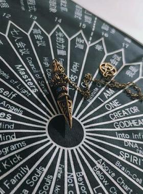 金属灵摆鱼籽铺铜|纯铜实心标准款小众设计学生项链|做旧风格吊坠