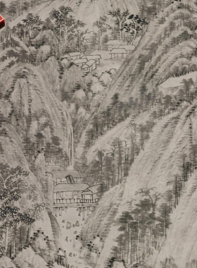 清代王时敏溪山高隐山水图山水国