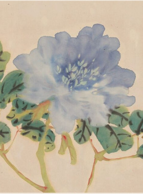 慈禧花卉图立轴复古书画竖幅挂