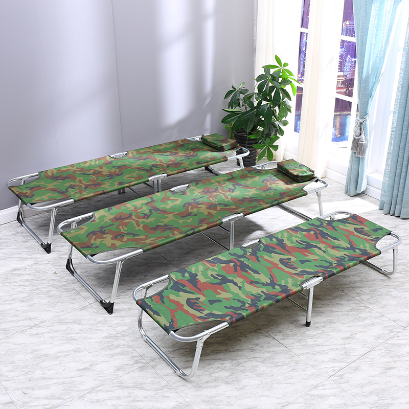 加固办公午休折叠床单人床便携简易床行军床陪护床帆布床 - 图2