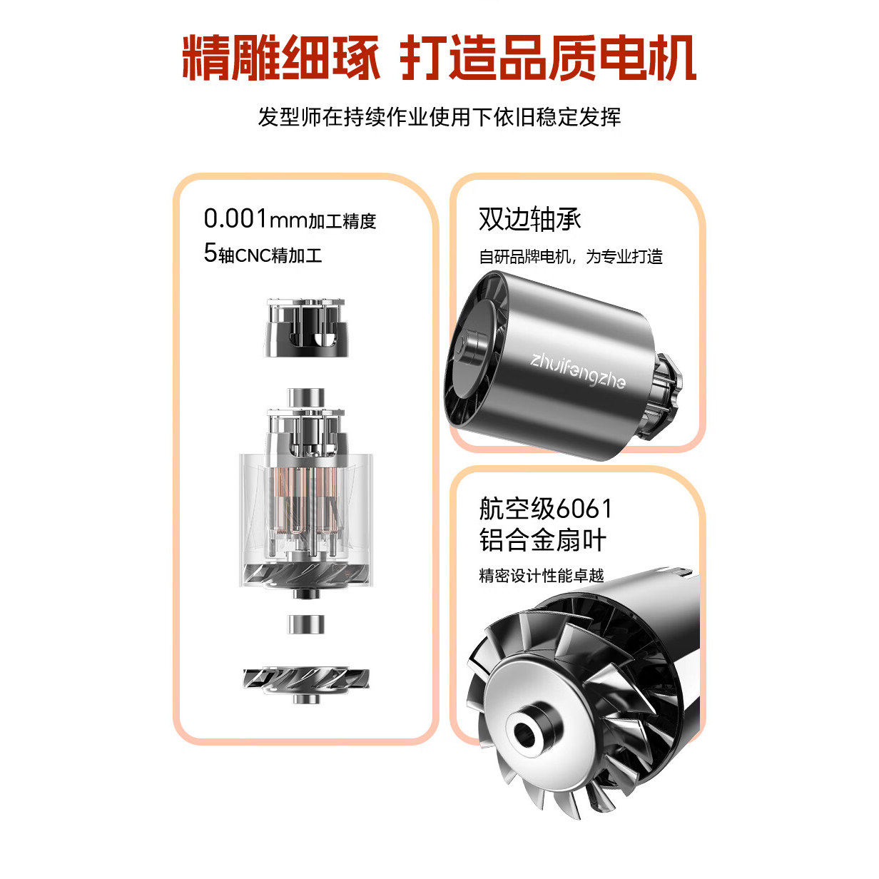 追风者大功率高速速干吹风机护发负离子电吹风理发店发廊家用风筒