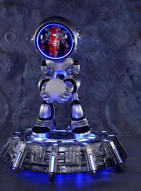 发光机器人大摆件打卡太空兔子