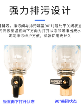 德国前置过滤器家用反冲洗自来水管道大流量净水器自动全屋净水机