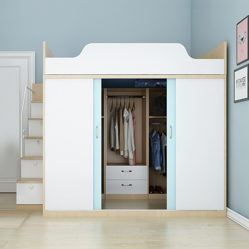 成人多功能衣帽间小户型t现代简约高低床衣柜床一体交错式上下床,淘宝优惠券,粉丝福利购,淘宝优惠卷