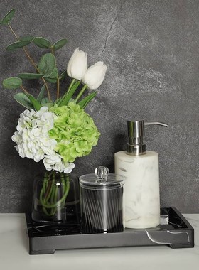 卫浴展厅洗手间厕所香薰托盘装饰样板房家M居摆件洗漱台面卫浴套