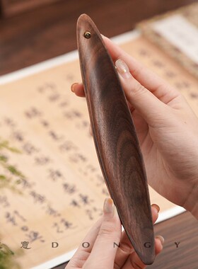 黑胡桃木实木香插不落灰创意船形线香香K座香立精致家用艺术香炉