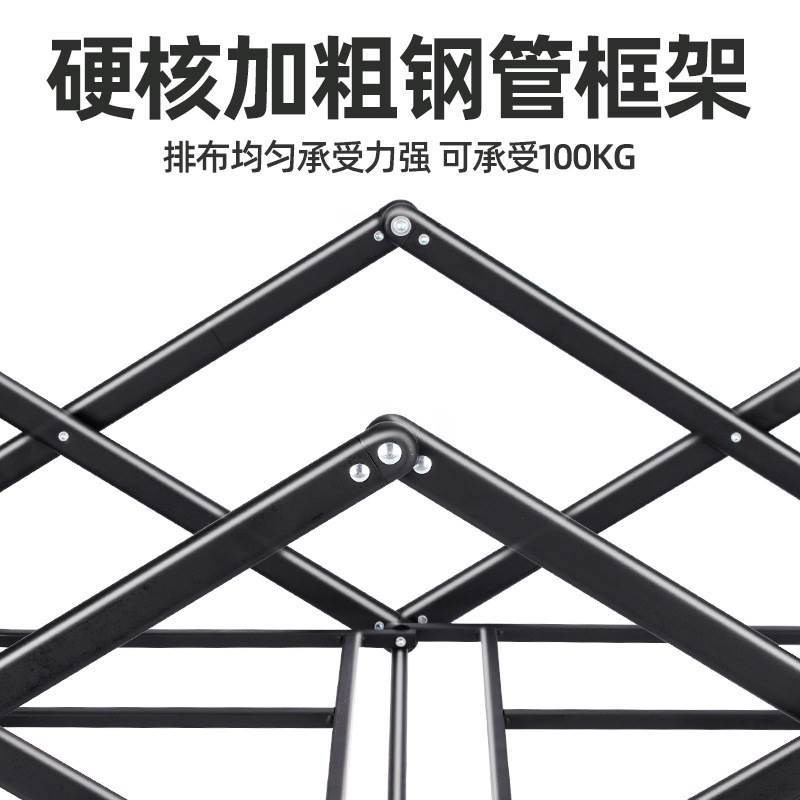 摆摊夜市小推车便携式户外野营车折叠手推车营地S拉车小拖车露营 - 图0