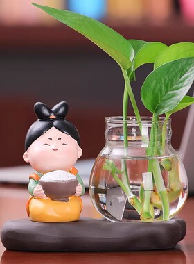 创意招财猫唐仕女桌面装饰摆件
