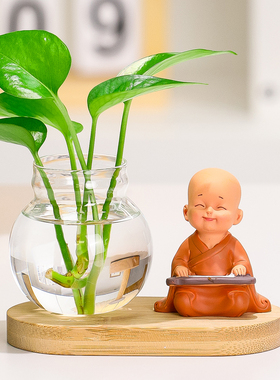 可爱慧乐小和尚幸运创意茶宠摆件