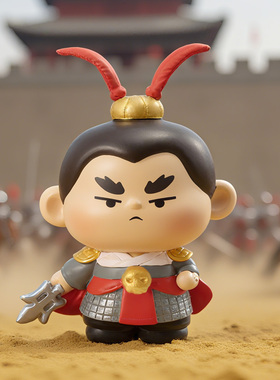 创意三国主题Q版人物桌面小摆件