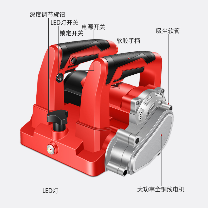 速发新款新款刨墙机电动铲批土神器铲墙机旧墙翻新打磨无尘墙面去 - 图2