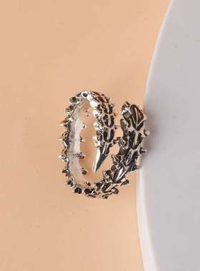 动漫周边东京食尸鬼金木研龙骨戒指東京喰種脊骨可调节开口指环