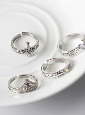 动漫周边全职猎人戒指奇犽酷拉皮卡飞坦库洛洛cos指环开口可调节