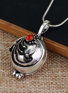 吸血鬼日记同款马鞭草项链时尚复古水晶镶嵌吊坠情侣锁骨链配饰品