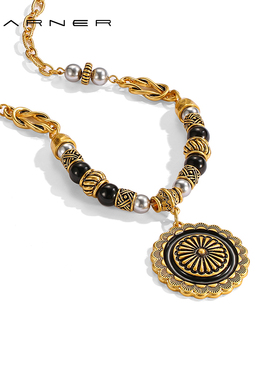 JosephWarner镀金合金中古项链