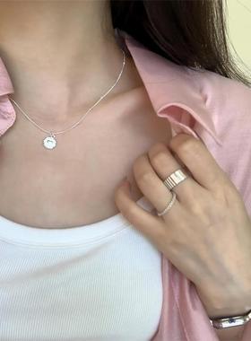 闺蜜款不掉色百搭爱心项链ins网红同款小众高级感轻奢简约锁骨链