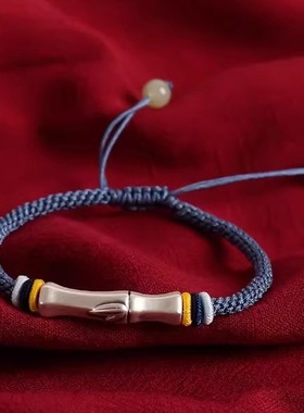 金榜题名手链逢考必过考研上岸手绳好运小礼物925银竹节情侣9-15v