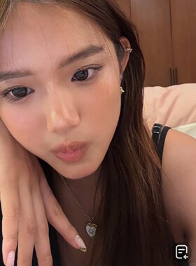 Jaden同款小众设计感爱心项链