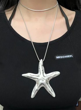 饰品设计感银色欧美风轻奢小众