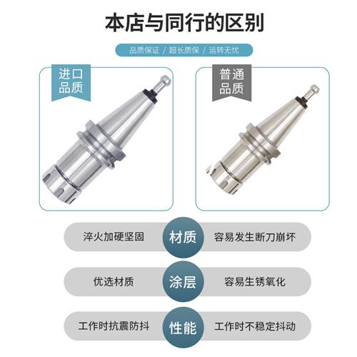 数控刀柄BT30BT40BT50高精度刀柄ER夹头32er25 CNC加工中心动平衡 - 图2